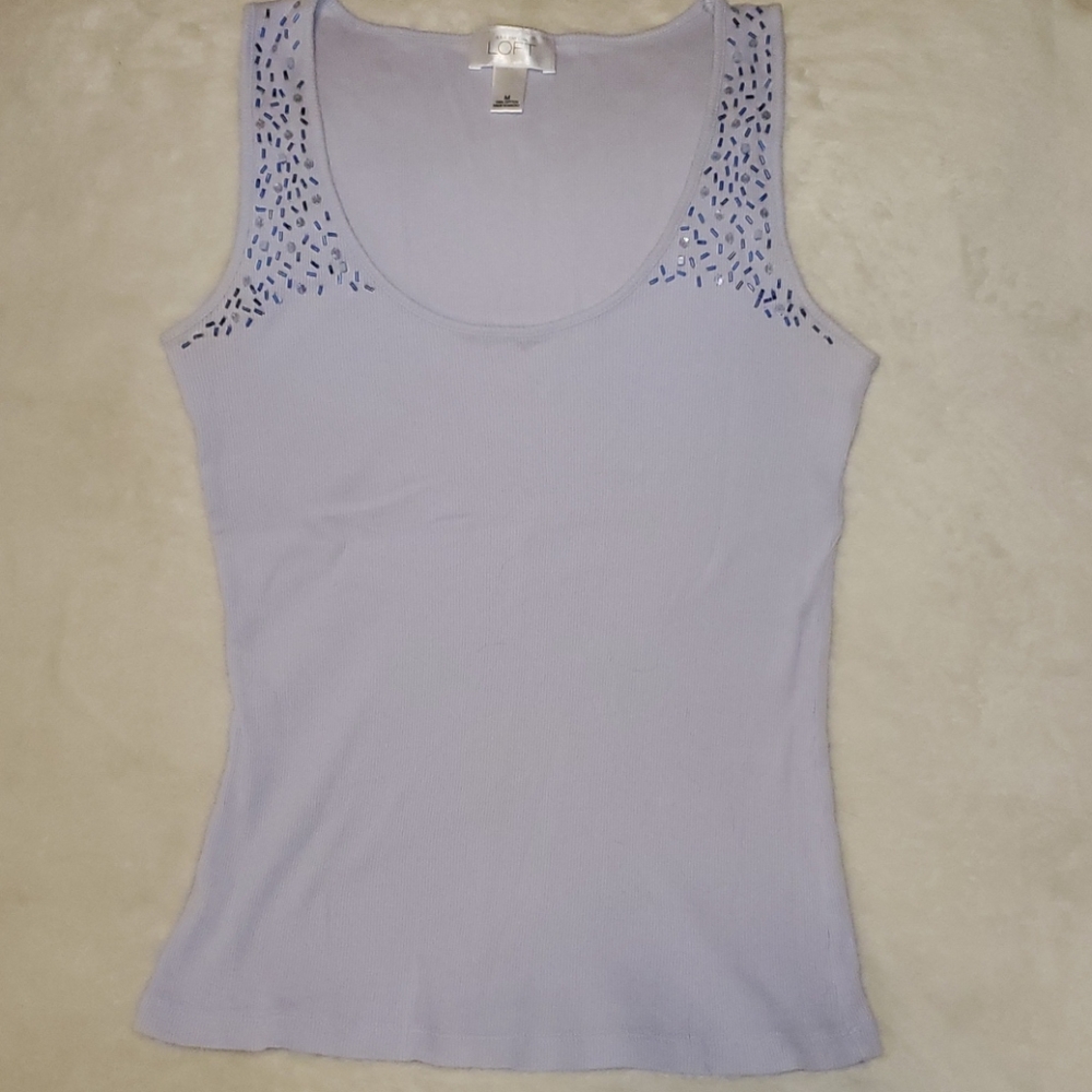 Ann Taylor Loft Beaded Tank